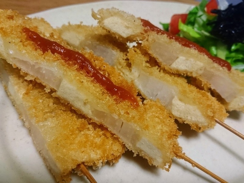  高野豆腐の串カツ風