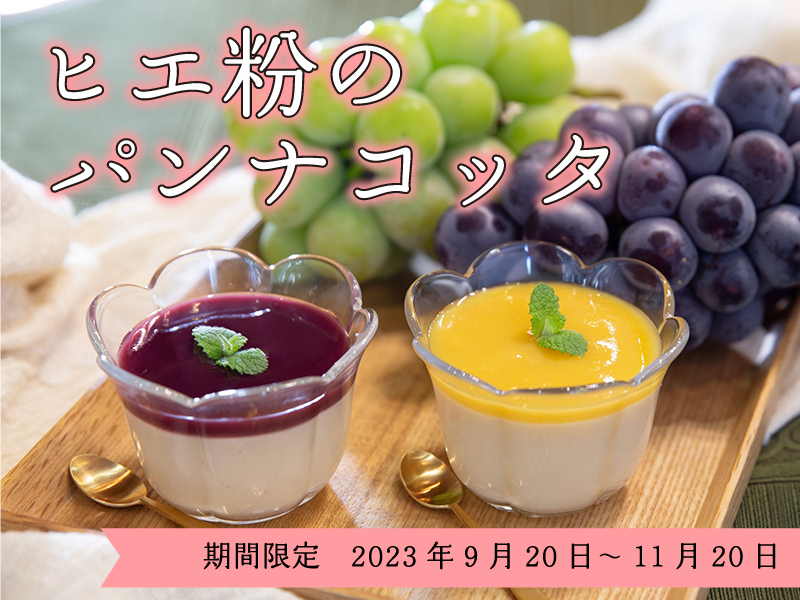 【東京東村山】ヒエ粉のパンナコッタレッスン！食欲の秋☆罪悪感ゼロのノンシュガースイーツを楽しもう♪