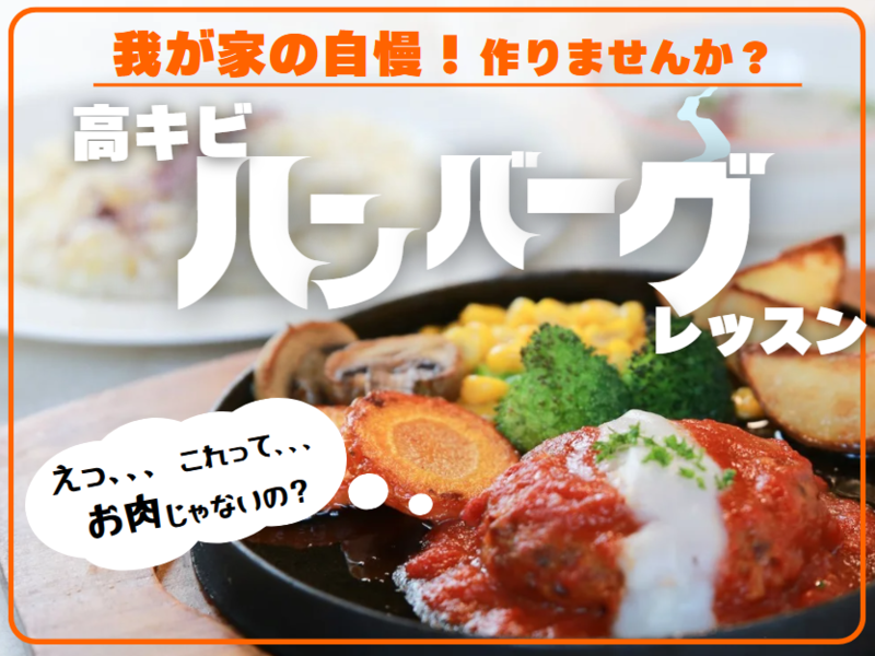 【10月〜12月の期間限定】雑穀と野菜で作るハンバーグ！高きびハンバーグ〜トマトソース煮込み〜