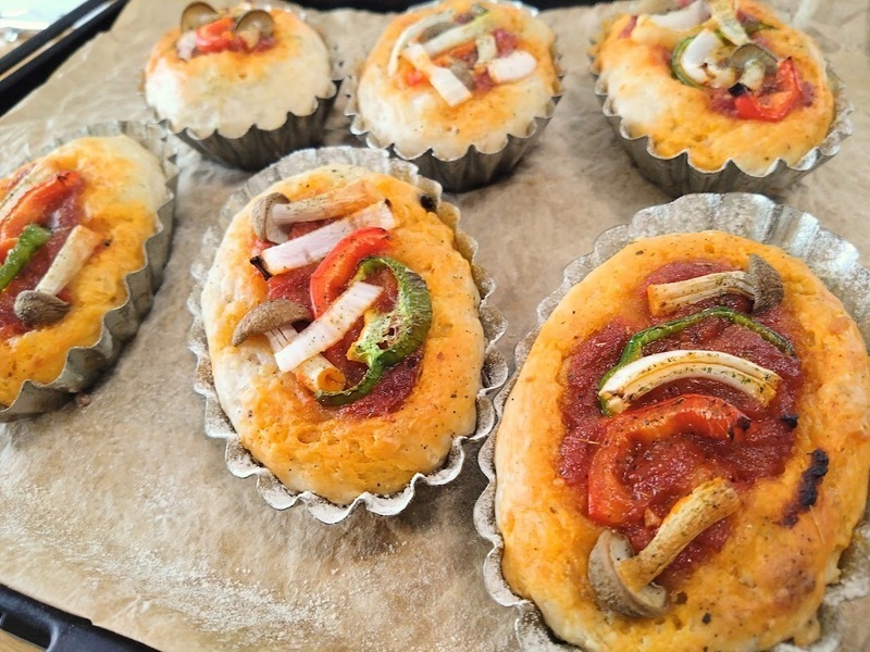 【千葉松戸/ 単発】混ぜるだけでカンタン♪　雑穀ごはん入りのパン生地とマリナーラソースがサイコーにうまい！ピザパン♪